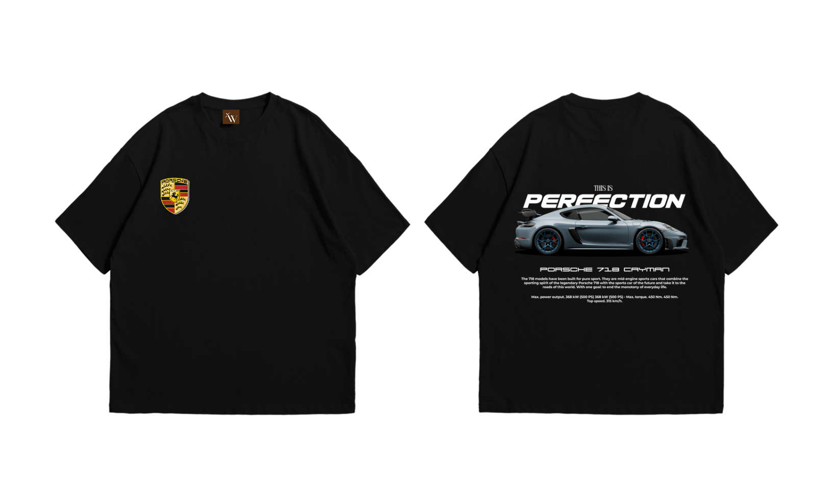 XIIWEE PORSCHE PREMIUM OVERSIZE TSHIRT